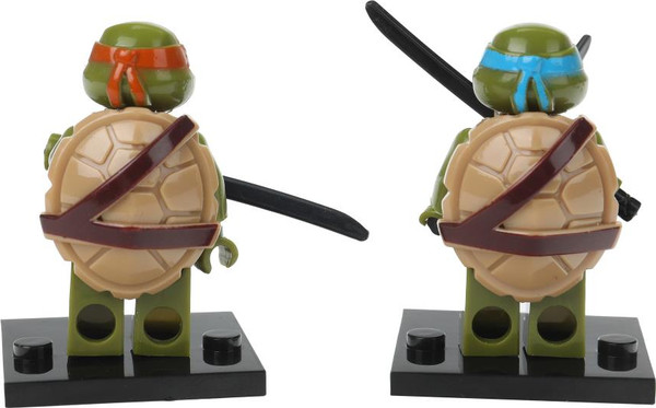 Изображение товара Элемент конструктора Город мастеров Фигурки черепашки+супер герои / 18141-ZH