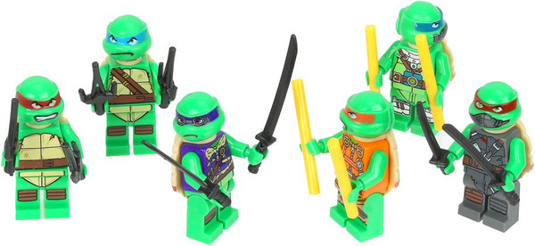 Изображение товара Элемент конструктора Город мастеров Фигурки супер герои черепашки / 18108-ZH