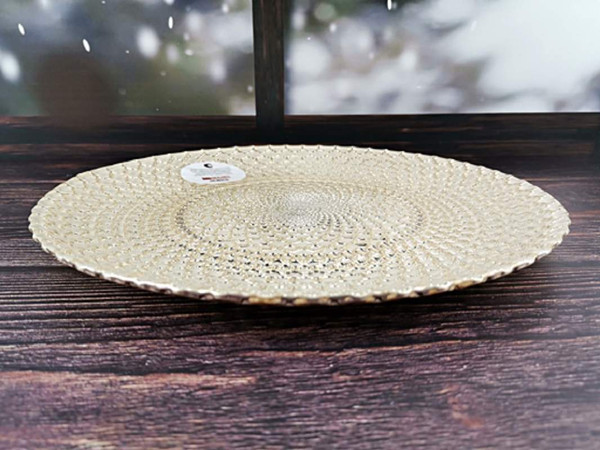 Изображение товара Тарелка столовая обеденная Akcam Золотое кружево / 17291/G (28см)