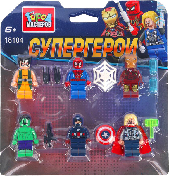 Изображение товара Элемент конструктора Город мастеров Фигурки супер герои / 18104-ZH