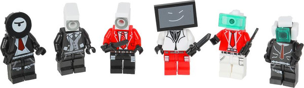 Изображение товара Элемент конструктора Город мастеров Фигурки skibidi toilet / 18157-ZH