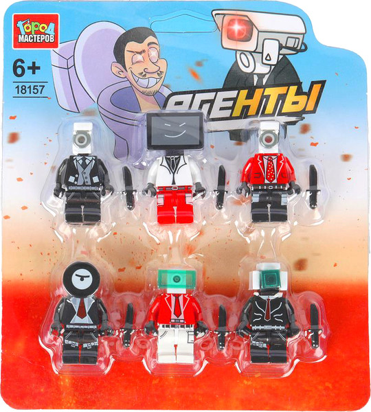 Изображение товара Элемент конструктора Город мастеров Фигурки skibidi toilet / 18157-ZH