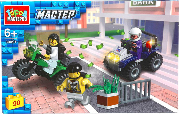 Изображение товара Конструктор Город мастеров Погоня за вором / 30091-JS (90эл)