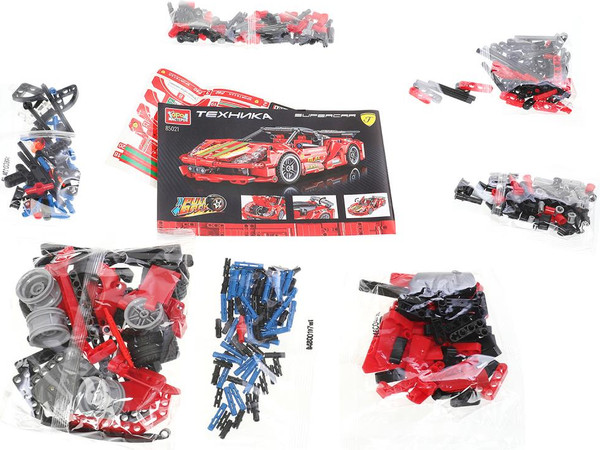 Изображение товара Конструктор инерционный Город мастеров Суперкар / 85021-ZH (471эл)