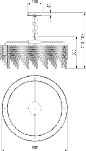 Изображение товара Люстра Евросвет Blitz 60159 (хром)