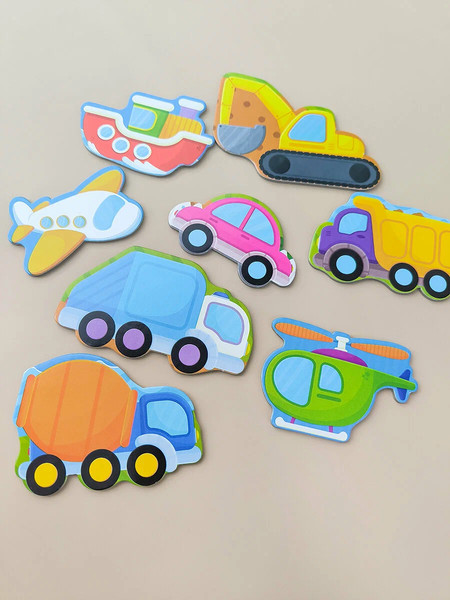 Изображение товара Развивающая игра Malamalama Пазлы на подложке. Машины (4655752645182)