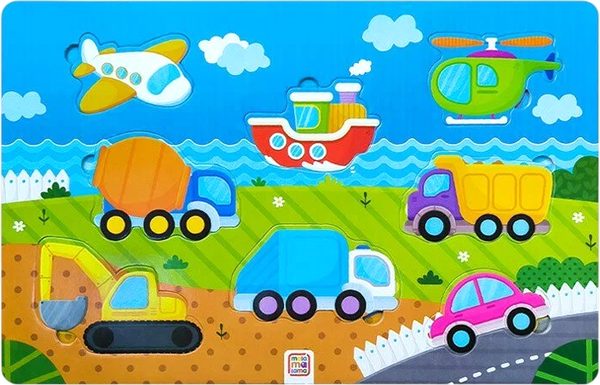 Изображение товара Развивающая игра Malamalama Пазлы на подложке. Машины (4655752645182)