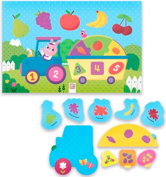 Изображение товара Развивающая игра Malamalama Пазлы на подложке. Первые знания (4655752645168)