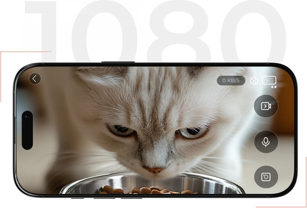 Изображение товара Кормушка автоматическая для животных RED solution С камерой 03CS