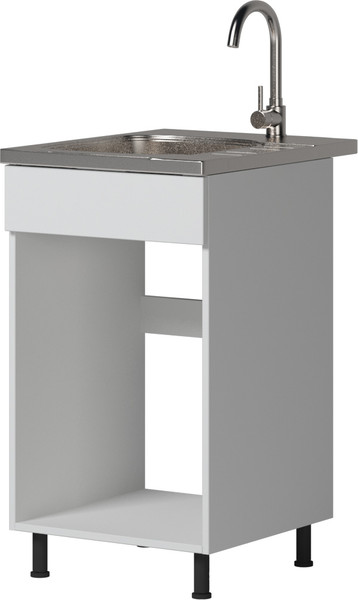 Изображение товара Шкаф под мойку Genesis Мебель Алиса 12 500 без вставки (белый/белый)