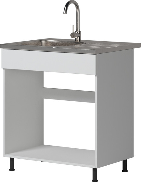 Изображение товара Шкаф под мойку Genesis Мебель Алиса 12 800 без вставки (белый/белый)