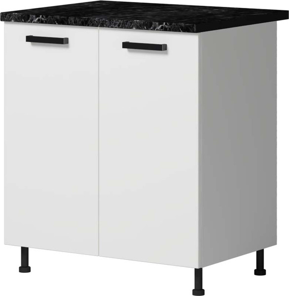 Изображение товара Шкаф-стол кухонный Genesis Мебель Алиса 12 800 (белый/белый)