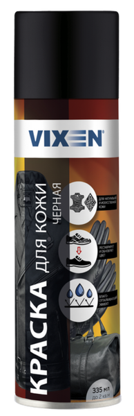 Изображение товара Краска Vixen Для кожи VX90022 (335мл, черный)
