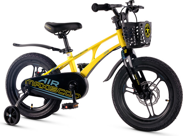 Изображение товара Детский велосипед Maxiscoo Air Pro16 2025 / MSC-A1641P (желтый матовый, разобранный, в коробке)
