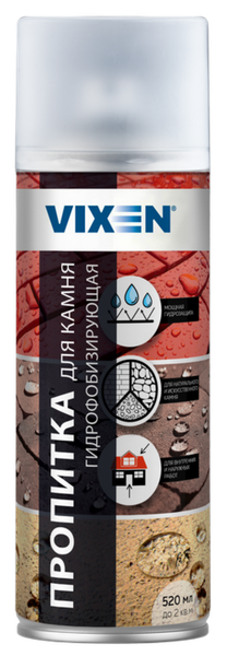 Изображение товара Пропитка для фасадов и стен Vixen Для камня Гидрофобизирующая VX24008 (520мл)