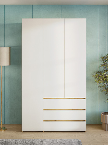 Изображение товара Шкаф Mio Tesoro Некст 1 3-х створчатый (дуб золотой/белый)