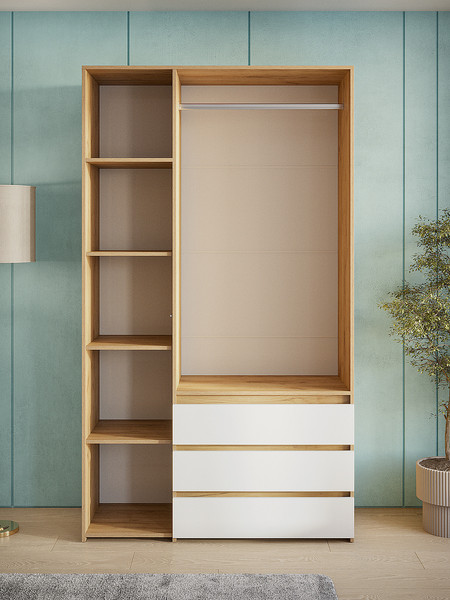 Изображение товара Шкаф Mio Tesoro Некст 1 3-х створчатый (дуб золотой/белый)