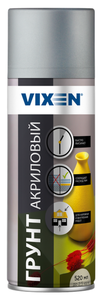 Изображение товара Грунтовка Vixen Акриловый VX22002 (520мл, серый)