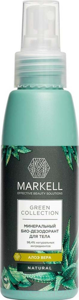 Изображение товара Дезодорант-спрей Markell Green Collection минеральный алоэ вера (100мл)