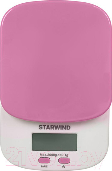 Изображение товара Кухонные весы StarWind SSK2157 (розовый)