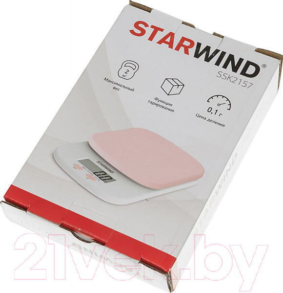 Изображение товара Кухонные весы StarWind SSK2157 (розовый)