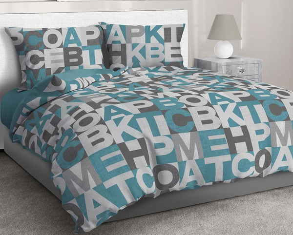 Изображение товара Простыня Реноме 1.5сп Премиум Кициан 50232-1 (бязь)