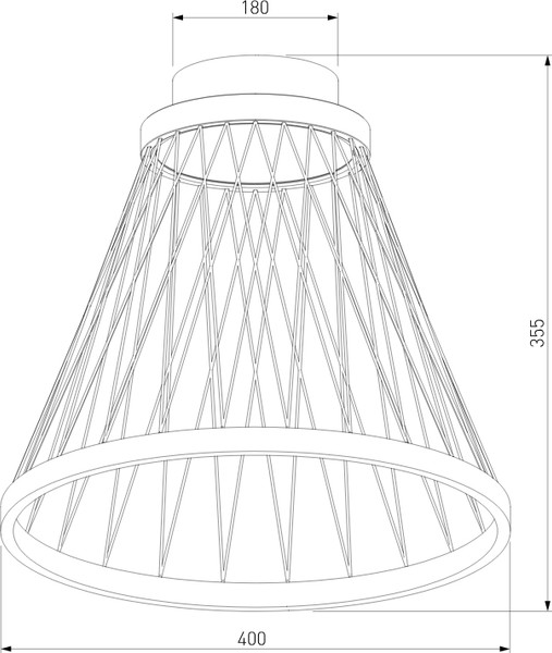 Изображение товара Потолочный светильник Евросвет Cesta 40018/1 LED (коричневый)