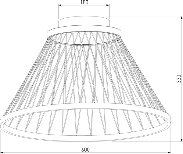 Изображение товара Потолочный светильник Евросвет Cesta 40019/1 LED (коричневый)