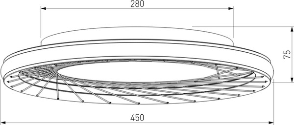 Изображение товара Потолочный светильник Евросвет Parafe 40022/1 LED (серый)