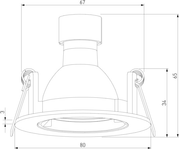 Изображение товара Точечный светильник Elektrostandard Minnie 25056/01 (черный)