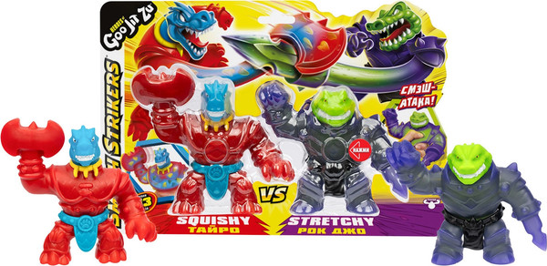 Изображение товара Набор сквишей GooJitZu Рок Джо Vs Тайро Смэш Страйкерс / 42842