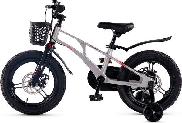 Изображение товара Детский велосипед Maxiscoo Air Pro16 2025 / MSC-A1645P (серый жемчуг, разобранный, в коробке)