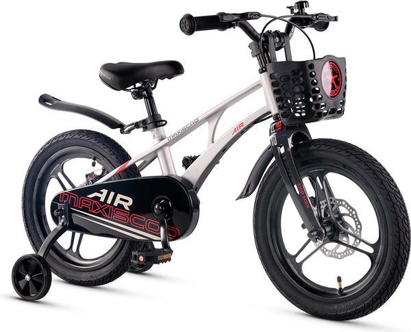 Изображение товара Детский велосипед Maxiscoo Air Pro16 2025 / MSC-A1645P (серый жемчуг, разобранный, в коробке)