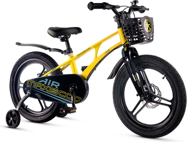 Изображение товара Детский велосипед Maxiscoo Air Pro18 2025 / MSC-A1841P (желтый матовый, разобранный, в коробке)