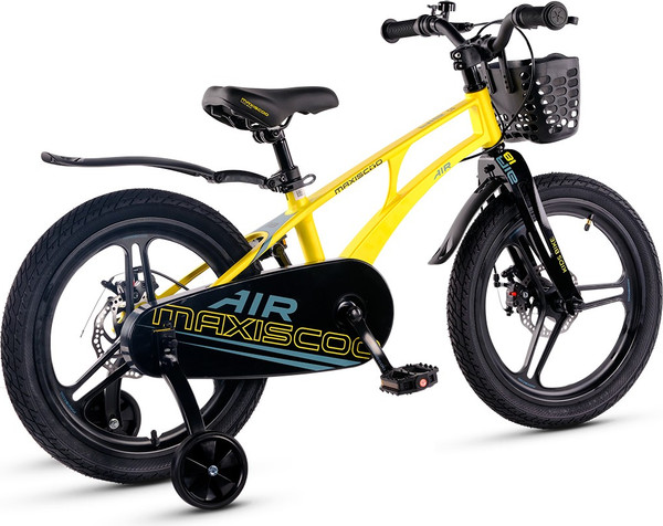 Изображение товара Детский велосипед Maxiscoo Air Pro18 2025 / MSC-A1841P (желтый матовый, разобранный, в коробке)