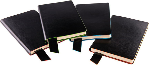 Изображение товара Записная книжка Happy Gifts Trendi / 21229/35/08 (128л, черный/красный)