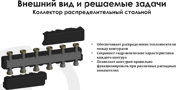 Изображение товара Коллекторная группа отопления Aqualink СС02872