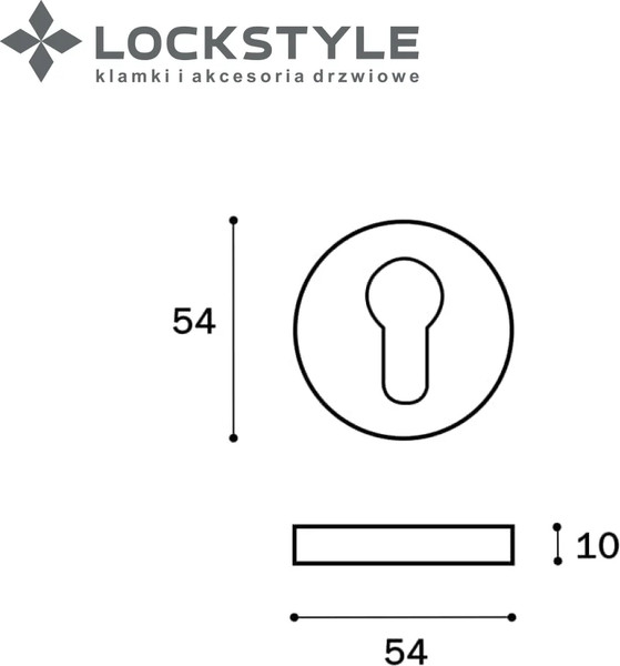 Изображение товара Накладка на цилиндр Lockstyle ET ZR MAB (французская бронза)