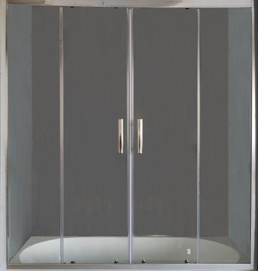 Изображение товара Стеклянная шторка для ванны PELICAN SSW02417+BP70 (c боковой стенкой)