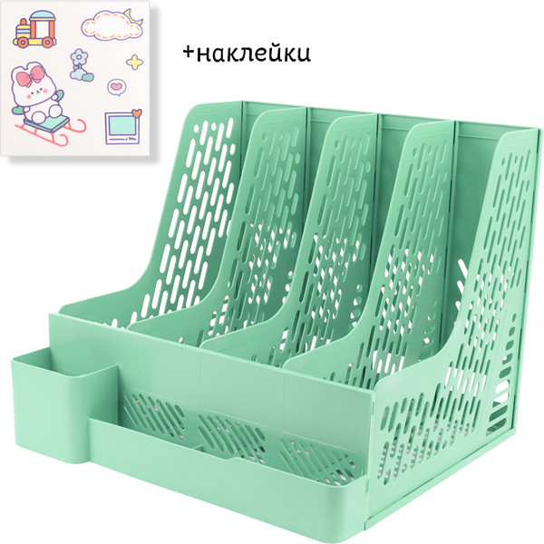 Изображение товара Органайзер настольный Darvish DV-14924-3 (оливковый)