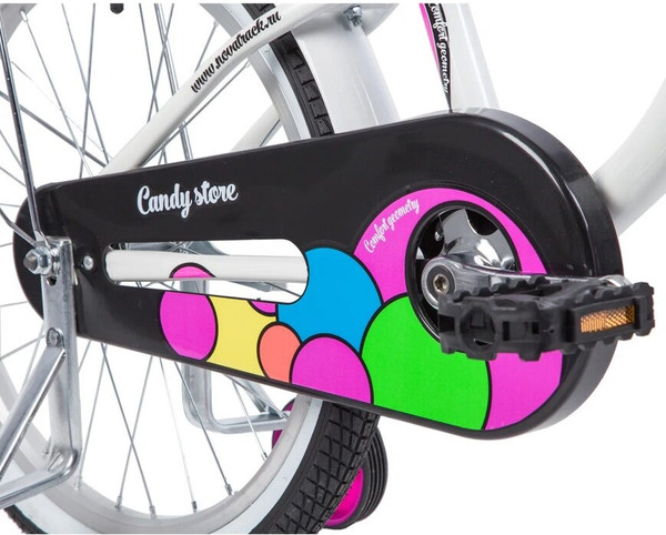 Изображение товара Детский велосипед Novatrack Candy 20 / 205CANDY.WT23 (белый, разобранный, в коробке)