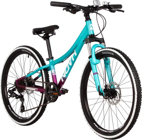Изображение товара Велосипед Novatrack Katrina 20 / 20AHD.KATRINA.VGN5 (зеленый/фиолетовый, разобранный, в коробке)