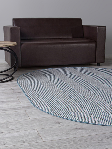 Изображение товара Циновка Merinos Kair S156-OVAL-BLUE (1х2)