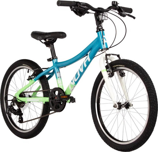 Изображение товара Детский велосипед Novatrack Katrina 20 / 20AHV.KATRINA.GBL5 (голубой/салатовый)