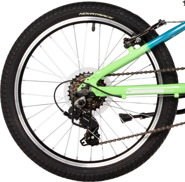 Изображение товара Детский велосипед Novatrack Katrina 20 / 20AHV.KATRINA.GBL5 (голубой/салатовый, разобранный, в коробке)