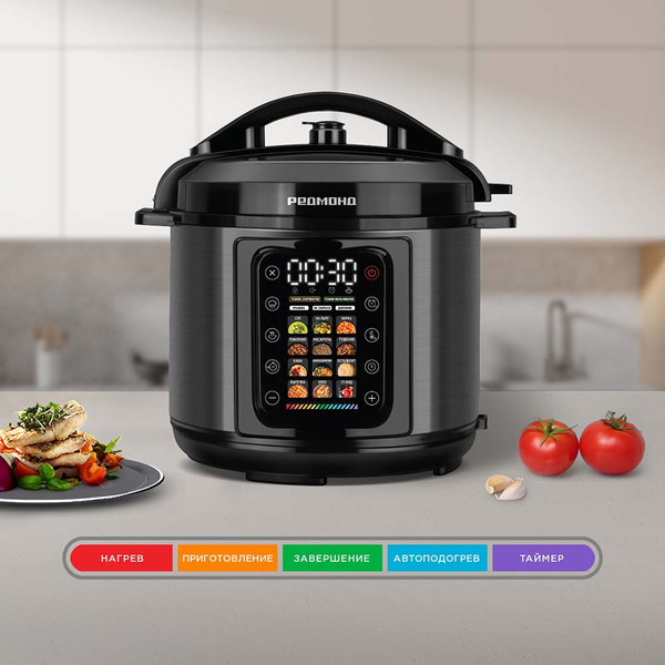 Изображение товара Мультиварка-скороварка Redmond MP111 (черный)
