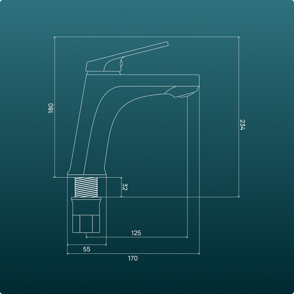 Изображение товара Смеситель РМС PL7CH-001F