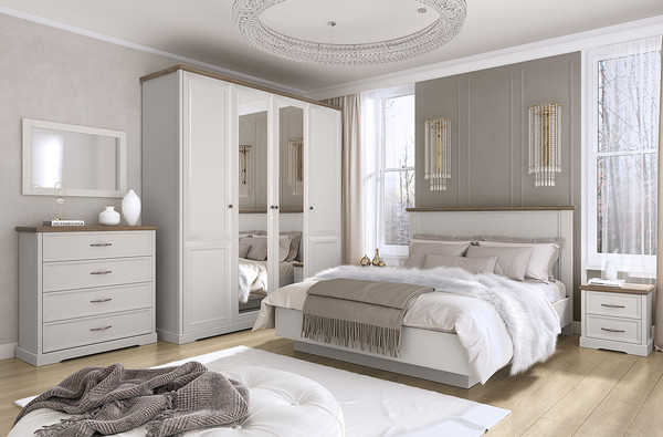 Изображение товара Прикроватная тумба Anrex Toscana 2S (персидский жемчуг/каньон)