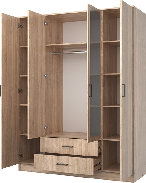 Изображение товара Шкаф Mio Tesoro Хюгге 4D2S Z (дуб сонома)