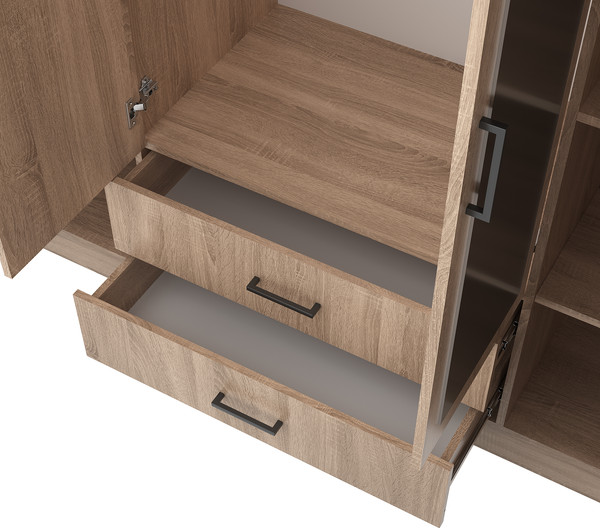 Изображение товара Шкаф Mio Tesoro Хюгге 4D2S Z (дуб сонома)